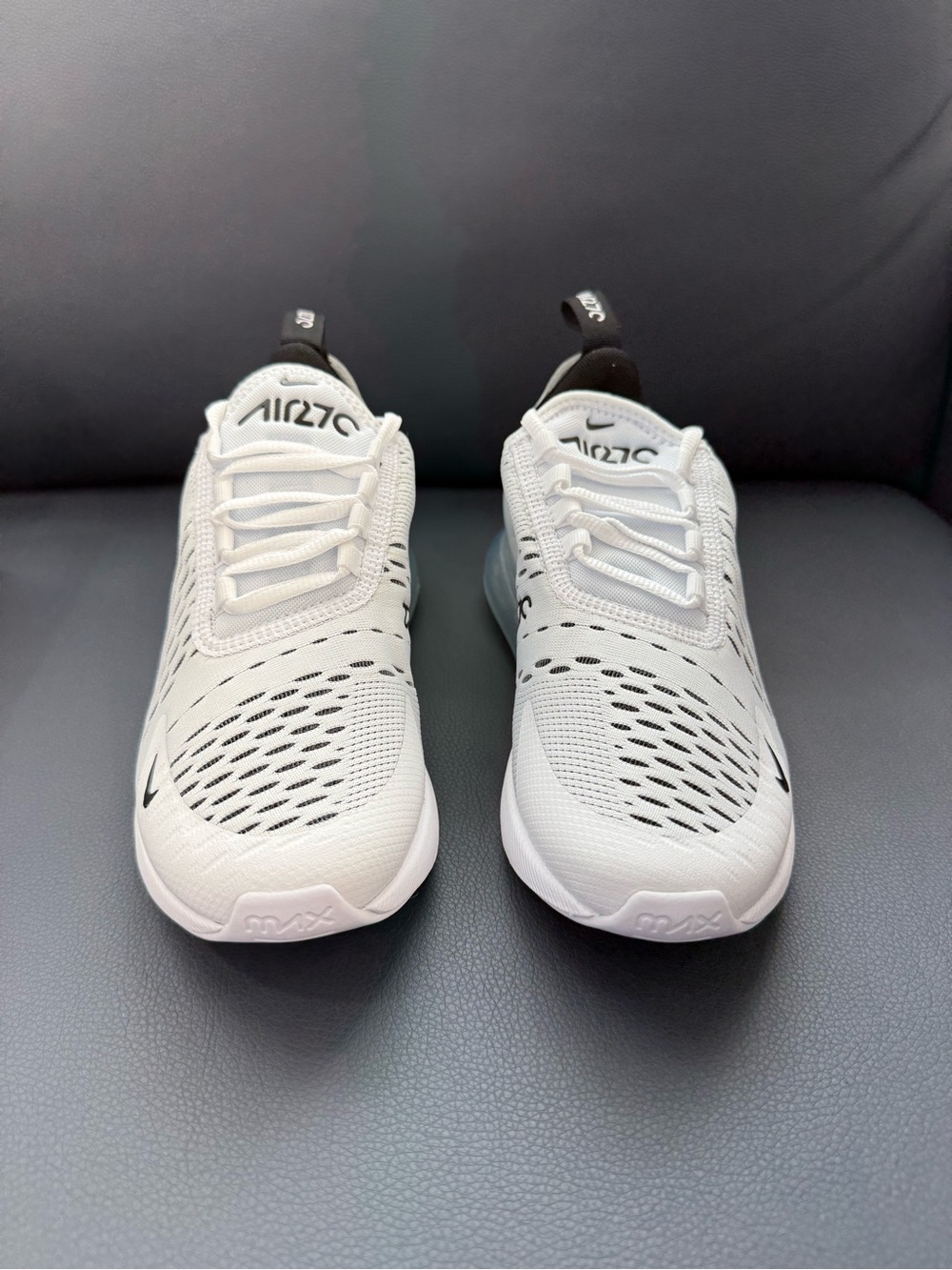 Nike Women's Air Max 270 Running Shoes Sneaker White AH6789-100 Size 6 NEW - Picture 2 of 5